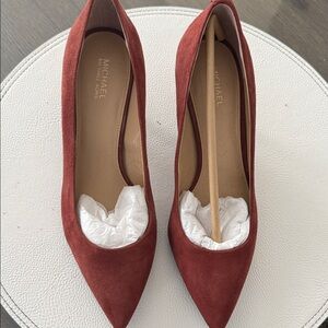 Michael Kors Burgundy Suede Heels